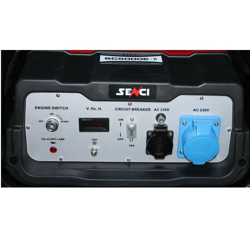 Бензинов генератор, с електрически стартер SENCI SC-5000E, 4.5kW, AVR, 4-тактов, 11 CP